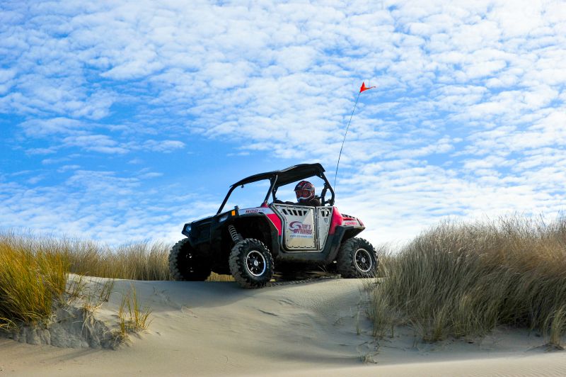 RZR on sandy trail