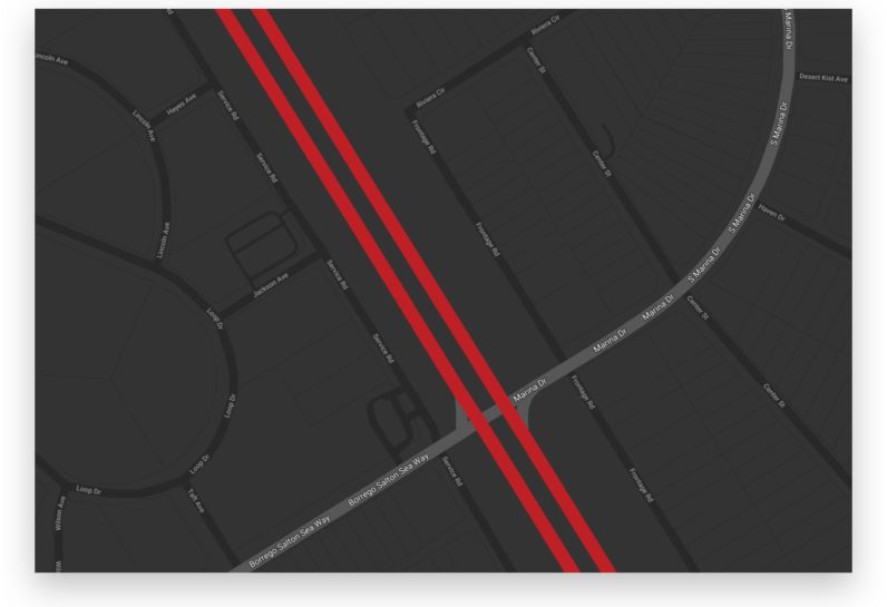 Palm Springs map