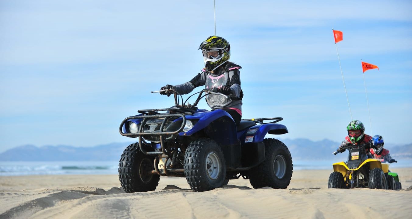 Guest riding a Steve's ATV rental